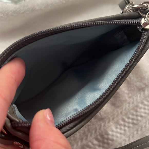 Grey mini coach wristlet - Picture 3 of 3
